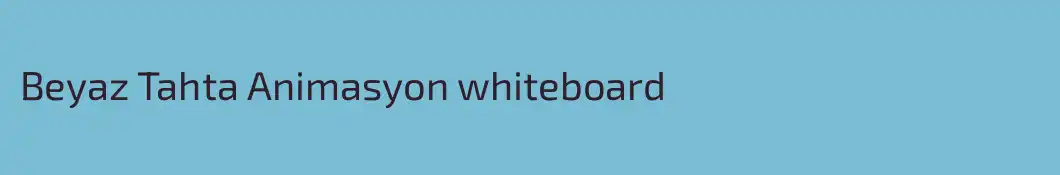 Beyaz Tahta Animasyon whiteboard